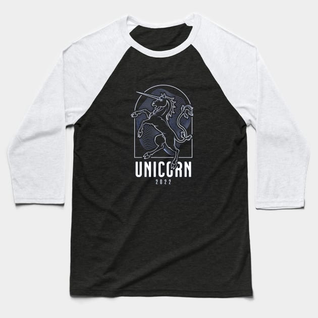 Unicorn 2022 || "Front" Baseball T-Shirt by Moipa